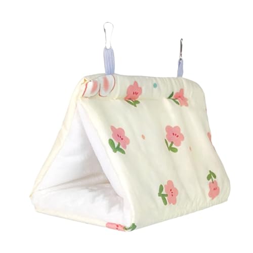 AWHAO Winter Schuppen Hütte Hideaway Hütte Flauschigen Papageien Vogel Bett für Käfig, Weiß AWHAO Winter Schuppen Hütte Hideaway Hütte Flauschigen Papageien Vogel Bett für Käfig, Weiß von AWHAO