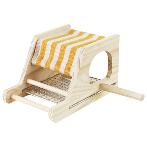 Atmungsaktive Vogelruhe aus Holz mit Metallgittern fördert natürliches Klettern und Spielen für Vögel zum Ausruhen und Stehen Atmungsaktive Vogelruhe aus Holz mit Metallgittern fördert natürliches Klettern und Spielen für Vögel zum Ausruhen und Stehen von AWJUWHBJ