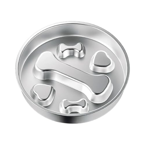 Slow Feeder Hundenapf aus Edelstahl, Labyrinth-Schüssel für kleine Rassen, rutschfester Boden, für langsames Fressen Slow Feeder Hundenapf aus Edelstahl, Labyrinth-Schüssel für kleine Rassen, rutschfester Boden, für langsames Fressen von AWJUWHBJ