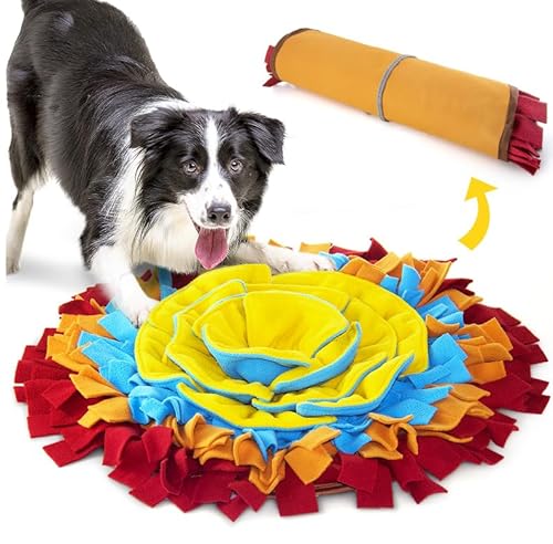 AWOOF Schnüffelmatte für Hunde, interaktives Hunde-Puzzle-Spielzeug für Welpen, kleine, mittelgroße Hunde, Bereicherung, Futtersuche, Schnüffelmatte, Spielzeug, fördert natürliche Futtersuche AWOOF Schnüffelmatte für Hunde, interaktives Hunde-Puzzle-Spielzeug für Welpen, kleine, mittelgroße Hunde, Bereicherung, Futtersuche, Schnüffelmatte, Spielzeug, fördert natürliche Futtersuche von AWOOF