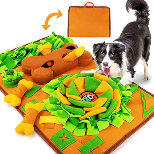 Schnüffelmatte für Hunde - Hund Puzzle Spielzeug, Anreicherung Hund Fütterungsmatte für Geruchstraining und Langsames Essen, Stressabbau Interaktives , Hund Mental Stimulation Spielzeug von AWOOF