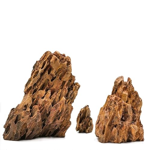 AWXZOM 4,5 kg großer natürlicher Drachenstein sorgfältig ausgewählte gemischte Größen, es muss einen riesigen Stein geben, dekorative Aquariumfelsen, Aquarium-Steine für Aquarium (4,5 kg) von AWXZOM