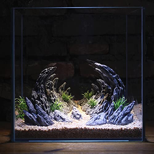 AWXZOM "Soul Valley" Aquarium-Dekoration, Modellbausätze, enthält 7 Kunstharz-Imitationssteine von AWXZOM