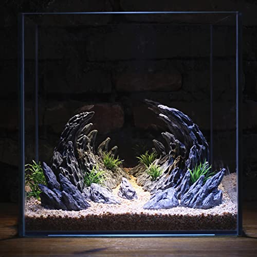 AWXZOM "Soul Valley Aquarium-Ornamente, Aquarium-Dekoration, Modellbausätze, enthält 7 Stück Kunstharz-Imitationsstein von AWXZOM