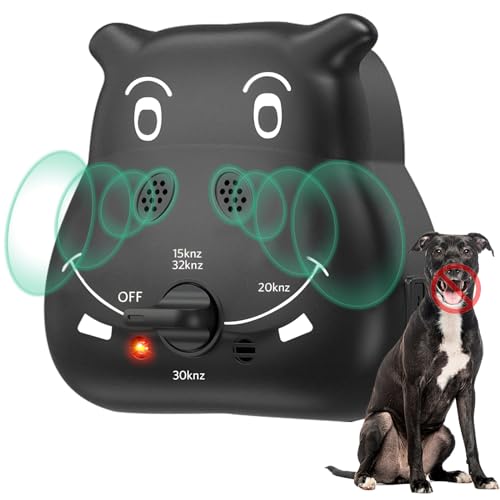 Anti-Bell-Abschreckungsgerät für Hunde, für drinnen und draußen, 2,5 m lange Bellbox, wiederaufladbarer Schalldämpfer, kein Bellen für Hunde mit 4 Modi, Ultraschall-Hunde-Bell-Abschreckung, von AXIIJGL