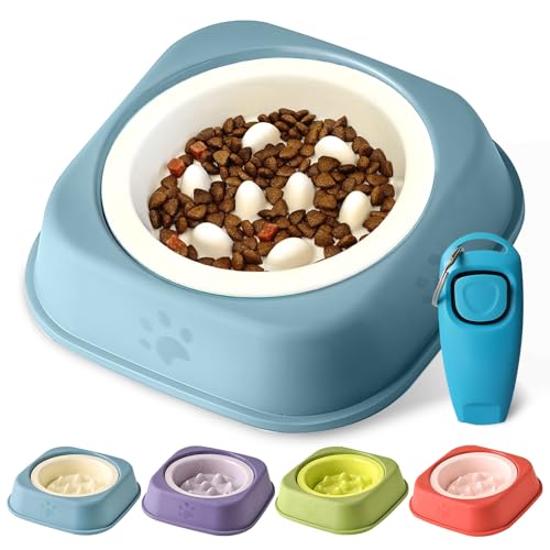 Slow Feeder Hundenäpfe Keramik Welpen Futternapf für kleine Hunde Katze Slow Feeder Bowl Schützende Katze und Hund Schnurrhaare Verhindern Ersticken mit 2-in-1 Multifunktionaler Trainingspfeife Slow Feeder Hundenäpfe Keramik Welpen Futternapf für kleine Hunde Katze Slow Feeder Bowl Schützende Katze und Hund Schnurrhaare Verhindern Ersticken mit 2-in-1 Multifunktionaler Trainingspfeife von AXIIJGL
