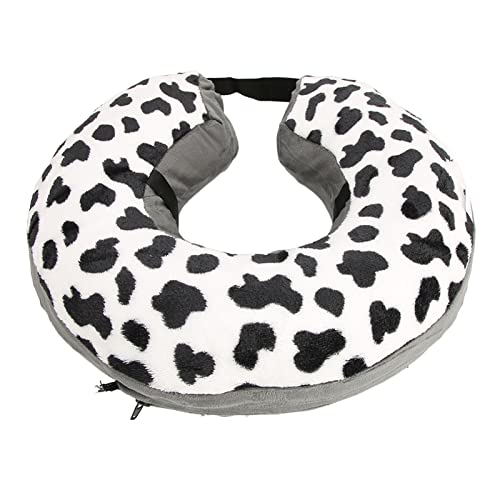 AXOC Haustierhalsband Haustierhalsband Weiche Verstellbare Schulterschnalle Haustierempfangshilfe (Cows Point Hook and Hoop Fasteners l) von AXOC