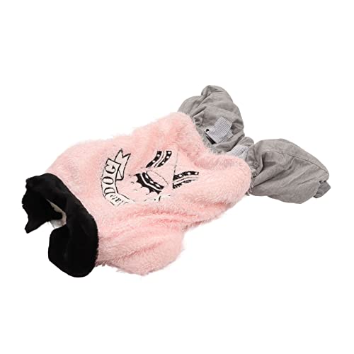 AXOC Hundekleidung für kaltes Wetter, Hunde, Winterkleidung, Rundhalsausschnitt, Haarschutz, dick, 4 Beine, für mittelgroße Hunde, 4XL von AXOC