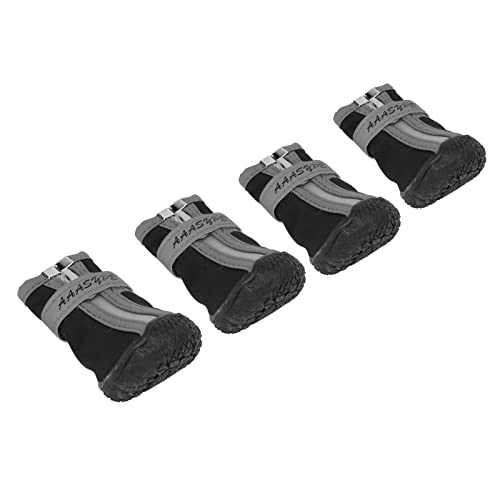 AXOC Hundestiefel, reflektierende, tragbare, rutschfeste, wasserdichte Hundeschuhe für Outdoor-Sportarten 2 von AXOC