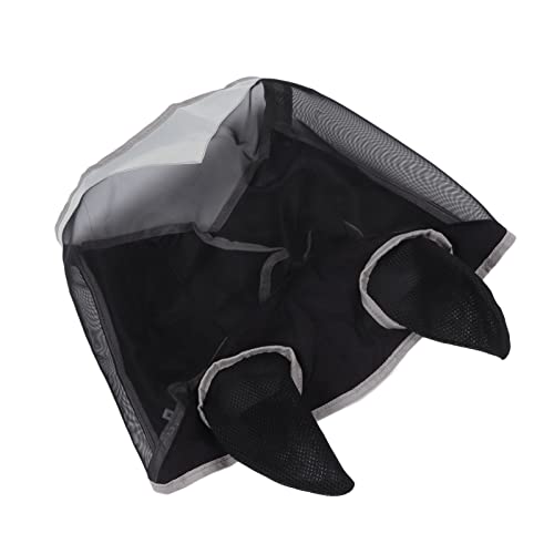 AXOC Pferdegittermaske, abnehmbares Pferdegesichtsschutzgitter mit Klettverschluss zum Schutz des Pferdetors: (M) von AXOC