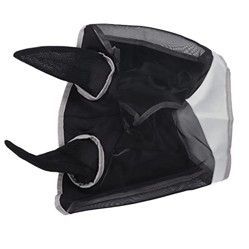 Pferdegittermaske, abnehmbares Pferdegesichtsschutzgitter mit Klettverschluss zum Schutz des Pferdetors: (S) von AXOC