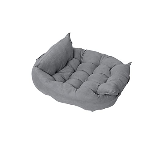 AYBAL Faltbares, superleichtes Haustierbett mit Kissen, Zwinger, Hund, Katze, Winter, warme Schlafmatte for kleine Welpen, Kissen, Matte, Katzenzubehör (Color : Gray) von AYBAL