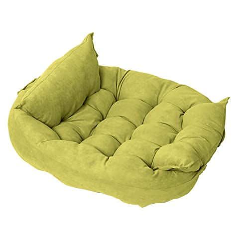 AYBAL Faltbares, superleichtes Haustierbett mit Kissen, Zwinger, Hund, Katze, Winter, warme Schlafmatte for kleine Welpen, Kissen, Matte, Katzenzubehör (Color : Green) von AYBAL