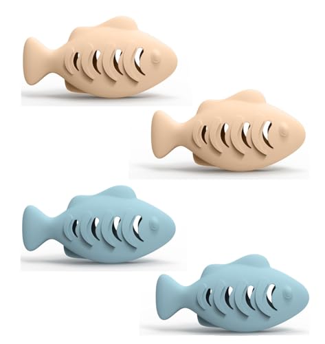 AYEXO Mult02 Haustierspielzeug, Katzenspielzeug, resistent gegen Beißen und Zahnen, Modellierung von kleinen Fischen, neckendes Katzenspielzeug, zwei Seiten zum Auslaufen von Lebensmitteln, kann als von AYEXO
