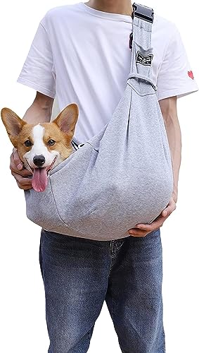 AYIDBE Transporttasche mit Schulterriemen für Hunde verstellbar für kleine Hunde und Welpen atmungsaktiv Transporttasche für Haustiere freie Hände tragbar für Spaziergänge in der U-Bahn und AYIDBE Transporttasche mit Schulterriemen für Hunde verstellbar für kleine Hunde und Welpen atmungsaktiv Transporttasche für Haustiere freie Hände tragbar für Spaziergänge in der U-Bahn und von AYIDBE