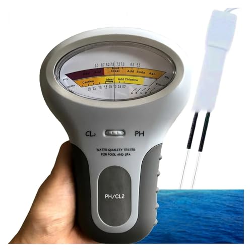 AYJYZHIAG 2-in-1-PH-Chlormessgerät Chlortester PC-101 PH-Tester Chlor Wasserqualitätsprüfgerät CL2 Messung for Poolaquarium(A) von AYJYZHIAG
