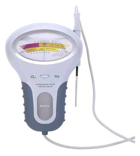 AYJYZHIAG 2 in 1 PH-Chlormessgerät Chlortester PH-Tester Chlor Wasserqualitätsprüfgerät CL2 Messung for Poolaquarium(P-102) von AYJYZHIAG