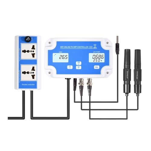 AYJYZHIAG 3 IN 1 PH/ORP/Temp Drahtloser WiFi-Online-Kontrolldetektor Wasserqualitätsdetektor-Controller Wasserqualitätstester BNC-Sonde AYJYZHIAG 3 IN 1 PH/ORP/Temp Drahtloser WiFi-Online-Kontrolldetektor Wasserqualitätsdetektor-Controller Wasserqualitätstester BNC-Sonde von AYJYZHIAG