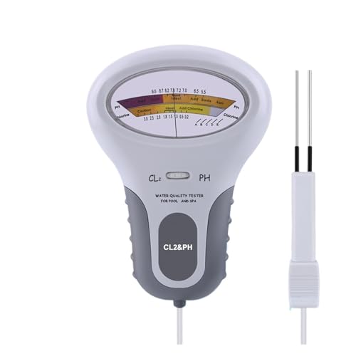 AYJYZHIAG Digitaler PH CL2-Wasserqualitätstester-Monitor for Pool-Spa-Schwimmbad-Chlor- und PH-Level-Meter for Aquarien-Thermalquellen von AYJYZHIAG