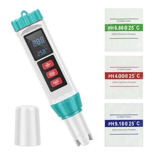 AYJYZHIAG Digitaler Pool-Wassertester, hochpräzises PH-Meter, tragbares Pool-Salzmessgerät, multifunktionaler Test von PH/EC/TDS/Salzgehalt/Temperatur AYJYZHIAG Digitaler Pool-Wassertester, hochpräzises PH-Meter, tragbares Pool-Salzmessgerät, multifunktionaler Test von PH/EC/TDS/Salzgehalt/Temperatur von AYJYZHIAG