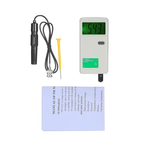 AYJYZHIAG Digitales pH-Meter, hochpräziser pH-Tester, Display mit Hintergrundbeleuchtung, Wasserqualitätstester for Labor-Trinkwasser-Hydrokulturtank von AYJYZHIAG