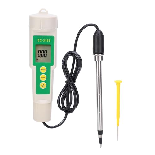 AYJYZHIAG EC CF Meter EC‑3185 Tragbares ‑in‑1 Bodentester Messgerät for Garten, Gartenbau, Landwirtschaft, Gartenzubehör von AYJYZHIAG