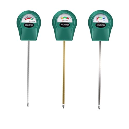 AYJYZHIAG Gartenbodentester PH/Wasserfeuchtigkeit/Fruchtbarkeitsdetektor Bodenfeuchtigkeitstester Pflanzen Blumenboden-PH-Meter Keine Batterien erforderlich(PH Meter) von AYJYZHIAG