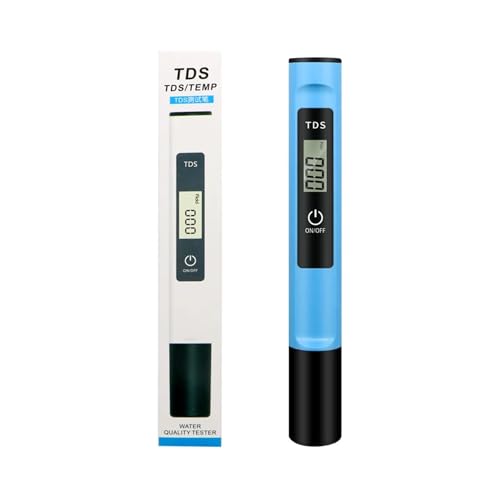AYJYZHIAG Handheld-TDS-Messgerät, TDS-Stift mit einem klick, PPM-Erkennung, LCD-Display, Trinkwasserqualitätstester for Aquarien-Hydroponik-Pools(Blue) von AYJYZHIAG