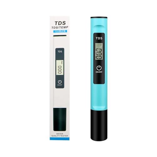 AYJYZHIAG Handheld-TDS-Messgerät, TDS-Stift mit einem klick, PPM-Erkennung, LCD-Display, Trinkwasserqualitätstester for Aquarien-Hydroponik-Pools(Green) von AYJYZHIAG