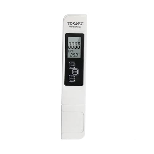 AYJYZHIAG Professioneller 3-in-1-Tester, Wasserzähler, TDS, EC, Temperaturmessgerät, digitaler LCD-Wasserteststift, Reinheitsfilter, Wasserqualität von AYJYZHIAG