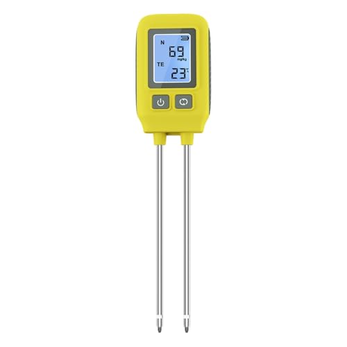 AYJYZHIAG SGS09 Boden-NPK-Tester LCD-Hintergrundbeleuchtung Bodendetektor 4-in-1 Bodendünger-Nährstoffmessgerät NPK-Temperaturanalysator for Gewächshäuser von AYJYZHIAG