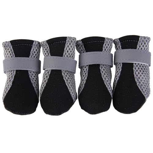 Hundeschuhe,Pfotenschutz Hund Reflektierende und atmungsaktive Hundeschuhe, rutschfeste Haustierstiefel, Pfotenschutz, reflektierende Riemen, Hunde-Teddybär, niedliche, atmungsaktive Netzschuhe(Black, Hundeschuhe,Pfotenschutz Hund Reflektierende und atmungsaktive Hundeschuhe, rutschfeste Haustierstiefel, Pfotenschutz, reflektierende Riemen, Hunde-Teddybär, niedliche, atmungsaktive Netzschuhe(Black, von AYKANING
