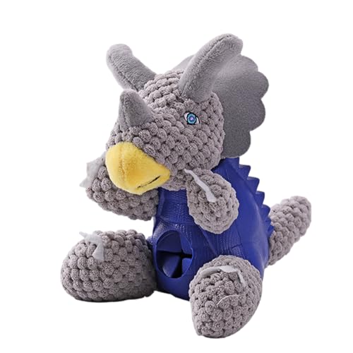 AYKHDS Triceratops Hundespielzeug zum Zahnen für Welpen, langsames Feedern mit Geräusch, Hundespielzeug für aggressive Kauer, weiches Haustier-Spenderspielzeug für aggressives Kauen, süßes AYKHDS Triceratops Hundespielzeug zum Zahnen für Welpen, langsames Feedern mit Geräusch, Hundespielzeug für aggressive Kauer, weiches Haustier-Spenderspielzeug für aggressives Kauen, süßes von AYKHDS