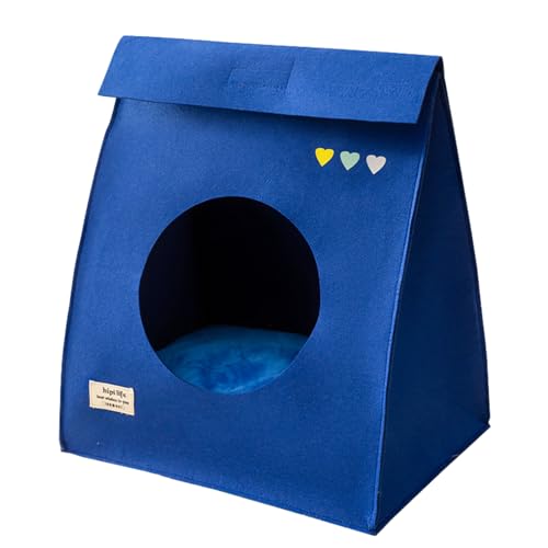 Katzenbetten für Indoor-Katzen, weiche warme Filztaschenform Katzenzelt Höhle, Katzenbett, Katzenhaus Hütte Haustierhöhle Bett für Winter, Haustiere Welpen Indoor Pet Nest Katzenzelt Schlafbett für Katzenbetten für Indoor-Katzen, weiche warme Filztaschenform Katzenzelt Höhle, Katzenbett, Katzenhaus Hütte Haustierhöhle Bett für Winter, Haustiere Welpen Indoor Pet Nest Katzenzelt Schlafbett für von AYKHDS