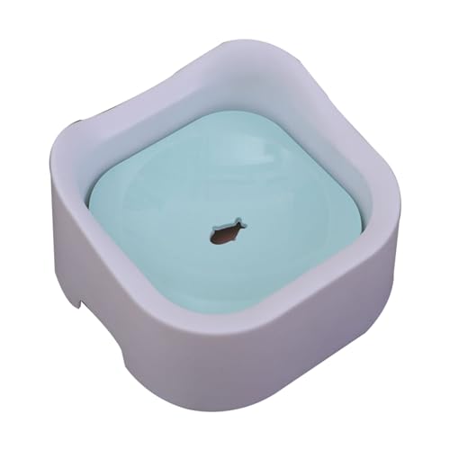 No Drip Dog Water Bowl, Floating Splash Proof Dog Water Dish, No Drip Dog Water Bowl for Small Medium Large Dogs, Cats, Slow Feeder Pet Water Bowl (A) von AYKHDS