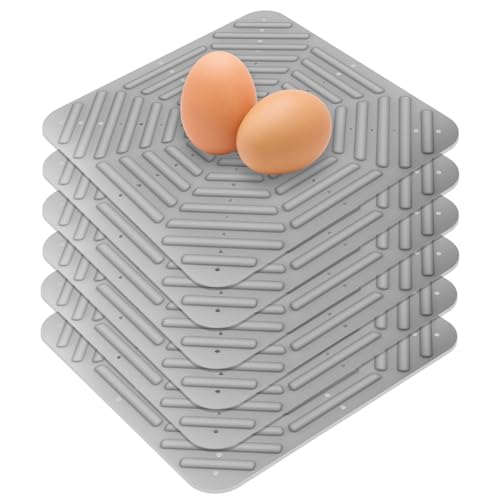 6 Stück Hühner-Nistunterlagen für Hühnerleeier, waschbare Nistkasteneinlagen für Hühnerstall, Geflügel, Nistkastenunterlagen, schneidbar, Grau 6 Stück Hühner-Nistunterlagen für Hühnerleeier, waschbare Nistkasteneinlagen für Hühnerstall, Geflügel, Nistkastenunterlagen, schneidbar, Grau von AYLIORUY