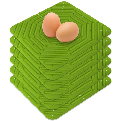 6 Stück Hühner-Nistunterlagen für Hühnerleeier, waschbare Nistkasteneinlagen für Hühnerstall, Geflügel, Nistkastenunterlagen, schneidbar, Grün 6 Stück Hühner-Nistunterlagen für Hühnerleeier, waschbare Nistkasteneinlagen für Hühnerstall, Geflügel, Nistkastenunterlagen, schneidbar, Grün von AYLIORUY