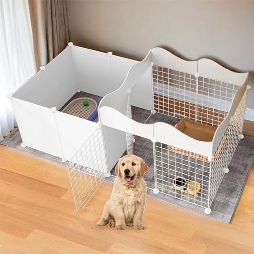 Hunde-Laufstall für den Innenbereich, Welpenlaufstall mit erhöhtem Zaun, DIY, Kleintierkäfig, Metalldraht, Hofzaun, Haustier-Trainingsgehege für kleine Hunde, Kätzchen, Kaninchen, Meerschweinchen, Hunde-Laufstall für den Innenbereich, Welpenlaufstall mit erhöhtem Zaun, DIY, Kleintierkäfig, Metalldraht, Hofzaun, Haustier-Trainingsgehege für kleine Hunde, Kätzchen, Kaninchen, Meerschweinchen, von AYLIORUY