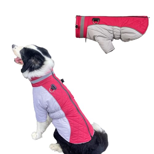 Hundemantel, warme Hundejacke, Wintermantel mit Beinen, reflektierender Rollkragen, Fleece-Weste mit Geschirr, integriert, wasserdicht, winddicht, Schneeanzug für kleine, mittelgroße und große Hunde, Hundemantel, warme Hundejacke, Wintermantel mit Beinen, reflektierender Rollkragen, Fleece-Weste mit Geschirr, integriert, wasserdicht, winddicht, Schneeanzug für kleine, mittelgroße und große Hunde, von AYLIORUY