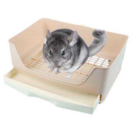 Kaninchentoiletten-Trainer, großes Fassungsvermögen, Töpfchen, Ecktoilette mit Schublade, größere Haustierpfanne für Kaninchen, Hamster, Meerschweinchen, Frettchen, Galesaur, Häschen, andere Kaninchentoiletten-Trainer, großes Fassungsvermögen, Töpfchen, Ecktoilette mit Schublade, größere Haustierpfanne für Kaninchen, Hamster, Meerschweinchen, Frettchen, Galesaur, Häschen, andere von AYLIORUY