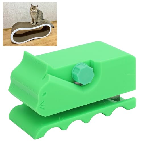 AYNEFY Karton Schneidemesser für Katzenschrätter 3D Gedrucktes DIY Karton Abziehwerkzeug mit Einstellbarer Tiefe Breite Ergonomischem Griff für Bastelenthusiasten (Green) von AYNEFY
