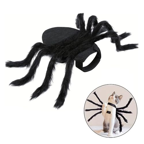AYNKH Halloween Hund Katze Cosplay Spinne Kostüme, Haustier Kostüm Halloween pelzige Riese Simulation Spinne Kleidung von AYNKH
