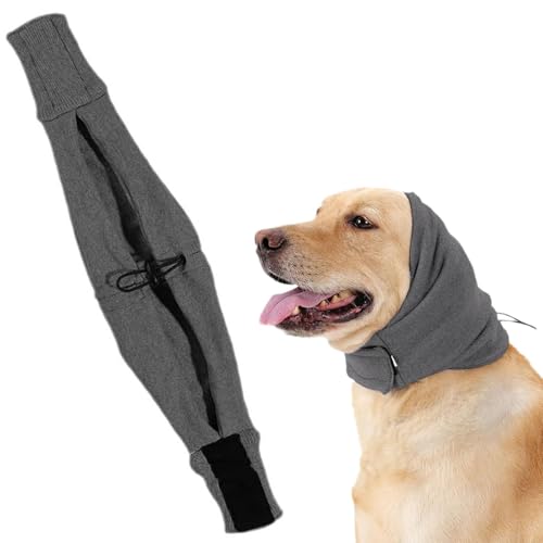 AYNKH Hundehalsband Mit Ohrenschützer - Schnarchen Und Angst Relief, Bequeme Anti-Lärm Beruhigende Haube, Hals Und Ohr Winter Warm (Grau) AYNKH Hundehalsband Mit Ohrenschützer - Schnarchen Und Angst Relief, Bequeme Anti-Lärm Beruhigende Haube, Hals Und Ohr Winter Warm (Grau) von AYNKH