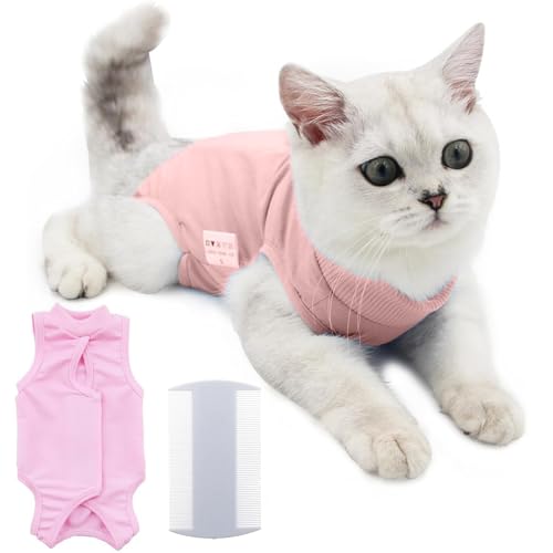 AYNKH Katze Chirurgie Recovery Anzug Katze Kleidung Kitten Onesie, Katze Körper Anzug zu stoppen Lecken medizinische Weste, Kegel der Scham Alternative chirurgische Spay Anzug für weibliche Katze AYNKH Katze Chirurgie Recovery Anzug Katze Kleidung Kitten Onesie, Katze Körper Anzug zu stoppen Lecken medizinische Weste, Kegel der Scham Alternative chirurgische Spay Anzug für weibliche Katze von AYNKH