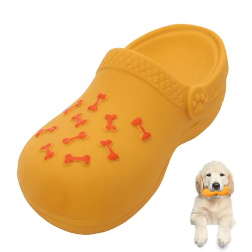 AYNKH Kauspielzeug für Hunde, Slipperform, interaktives Spielzeug für Zahnreinigung, Training, Langeweile, unzerstörbar, quietschendes Gummispielzeug für kleine, mittelgroße Haustiere AYNKH Kauspielzeug für Hunde, Slipperform, interaktives Spielzeug für Zahnreinigung, Training, Langeweile, unzerstörbar, quietschendes Gummispielzeug für kleine, mittelgroße Haustiere von AYNKH