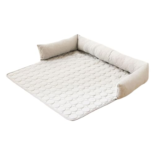 AYOrpeg Pelzbarn Kühlendes Sofabett Hundekühlmatte Kühl Betten Kaltgelpad Haustier Kühlpads Sofabett Selbstkühlende für Haustiere (Grey, 90X90) von AYOrpeg