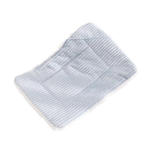 AYOrpeg Plüschbett für Kleine Tiere Kleintierbett Kleintier Plüschbett Winter Warm Bettmatte Eichhörnchen Hamster Welpendecke Fleece Kaninchen (Light Blue, M) von AYOrpeg