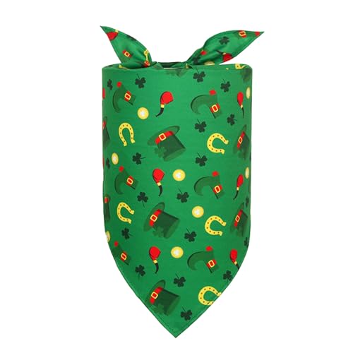 AYOrpeg St. Patricks Day Hundehalstuch Halstuch für Kleine Mittelgroße Hunde Hundehalstuch zum St. Patricks Day Bandana für Welpen Kätzchen (B, M) von AYOrpeg