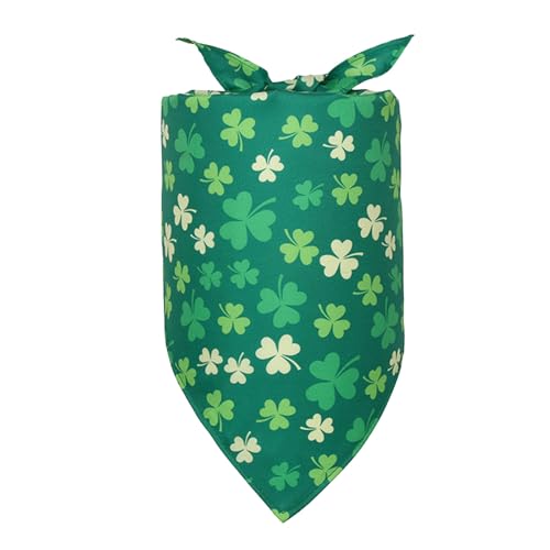 AYOrpeg St. Patricks Day Hundehalstuch Halstuch für Kleine Mittelgroße Hunde Hundehalstuch zum St. Patricks Day Bandana für Welpen Kätzchen (E, M) von AYOrpeg