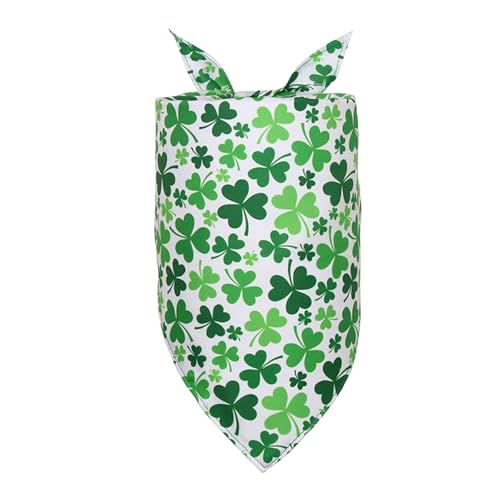 AYOrpeg St. Patricks Day Hundehalstuch Halstuch für Kleine Mittelgroße Hunde Hundehalstuch zum St. Patricks Day Bandana für Welpen Kätzchen (F, S) von AYOrpeg